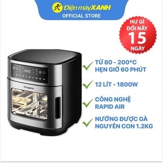 Nồi chiên không dầu Kangaroo KG12AF1A 12L/10L công suất 1800W - Hàng chính hãng BH 12 tháng