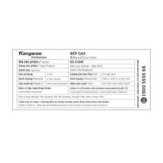 Bếp ga Kangaroo KG516M
