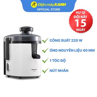 Máy ép trái cây panasonic mj-h100wra 220 w - chính hãng bh 12 tháng - ống nguyên liệu 40 mm