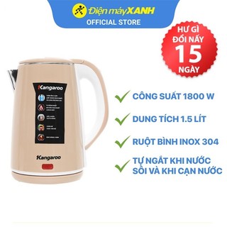 Bình đun siêu tốc kangaroo 1.5 lít kg-18k1