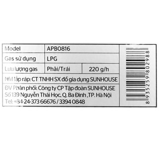 Bếp ga đôi Apex APB0816