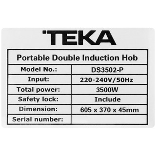[FREESHIP] Bếp từ đôi TEKA DS3502-P