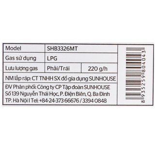 Bếp ga đôi Sunhouse SHB3326MT