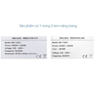 [FREESHIP] Bếp từ đôi Malloca MH-7320I
