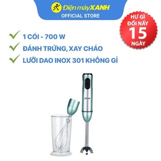 Máy xay sinh tố cầm tay Hommy HB818BC 0.6 lít 700W xay trứng, cháo, sinh tố - Chính hãng BH 12 tháng