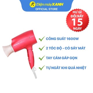 Máy sấy tóc panasonic eh-na45rp645 1600w gấp gọn 2 tốc độ sấy - chính hãng bh 12 tháng