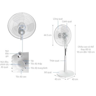 [Mã ELHA22 giảm 6% đơn 300K] Quạt lửng Comfee CF-FF4019VDW