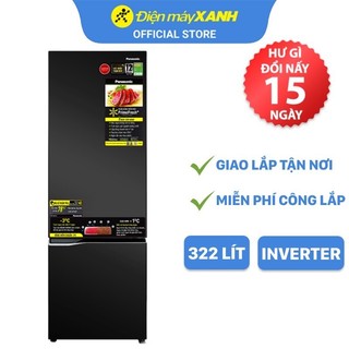 [FREESHIP] Tủ lạnh Panasonic ngăn đá dưới Inverter 322 lít NR-BC360QKVN - Chính hãng BH 2 năm - Miễn phí lắp đặt