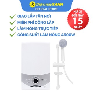 [FREESHIP] Máy nước nóng trực tiếp Ariston 4500W Aures SM45PE SBS VN