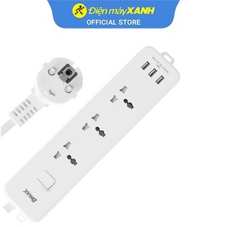 Ổ cắm điện 3 USB 3 lỗ 3 chấu 3m DMAX YH-U614