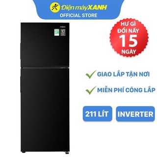[FREESHIP] Tủ lạnh Aqua ngăn đá trên Inverter 211 lít AQR-T238FA(FB) - Chính hãng BH 2 năm - Miễn phí lắp đặt