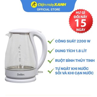 Bình siêu tốc Delites 1.8 lít ST18G02