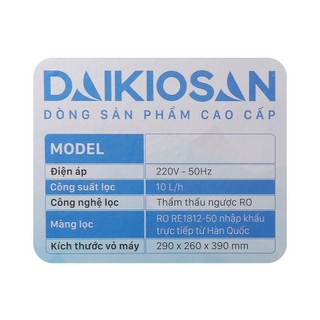 [FREESHIP] Máy lọc nước RO Daikiosan DXW-44009D
