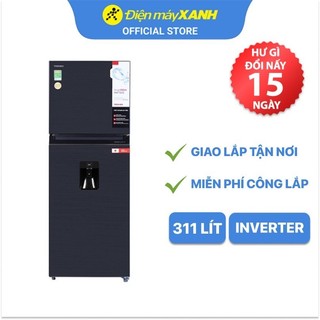 [Mã ELHA10 giảm 6% đơn 5TR] [FREESHIP] Tủ lạnh Toshiba ngăn đá trên Inverter 311 lít GR-RT395WE-PMV(06)-MG - BH 2 năm