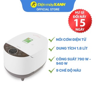 Nồi cơm điện tử Philips HD4515 1.8 lít 790 W - 940 W lòng nồi chống dính - Chính hãng BH 24 tháng