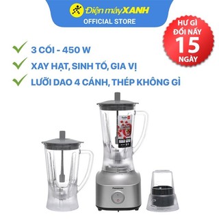 Máy xay sinh tố panasonic mx-m210sra 1 lít 450w xay hạt, sinh tố, rau củ, gia vị - chính hãng bh 12 tháng