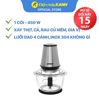 Máy xay thịt Hommy GS-702 1.2 lít 450W xay thịt, cá, rau củ mềm, gia vị - Chính hãng BH 12 tháng