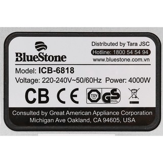 [FREESHIP] Bếp điện từ đôi lắp âm Bluestone ICB-6818
