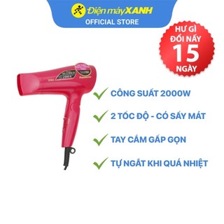Máy sấy tóc panasonic eh-nd64-p645 2000w gấp gọn 2 tốc độ sấy - chính hãng bh 12 tháng