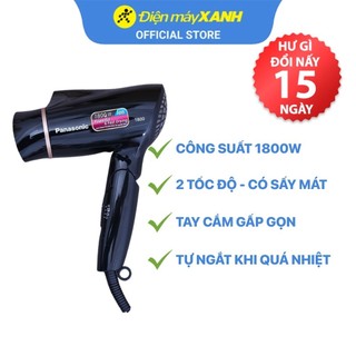 Máy sấy tóc panasonic eh-ne20-k645 1800w gấp gọn 2 tốc độ sấy - chính hãng bh 12 tháng