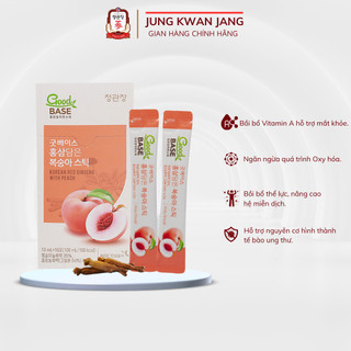 Nước Sâm Hàn Quốc Goodbase Vị Đào KGC Jung Kwan Jang (10ml x 10 gói)