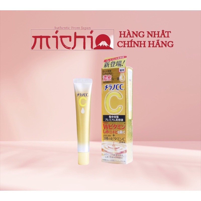 [Đề xuất nổi bật]SERUM MELANO CC NÁM VÀ MỤN ROHTO NHẬT BẢN, tinh chất cc melano premium