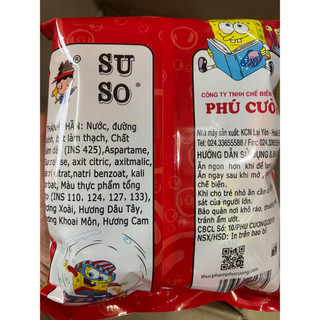 Kẹo thạch SUSO FRUIT PUDDING gói 780gr