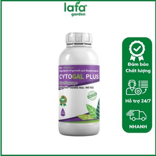 Phân bón hữu cơ tảo biển CYTOGAL PLUS chuyên dùng cho cây rau ăn trái, rau ăn lá, hoa kiểng, cây ăn quả chai lớn 1 LÍT