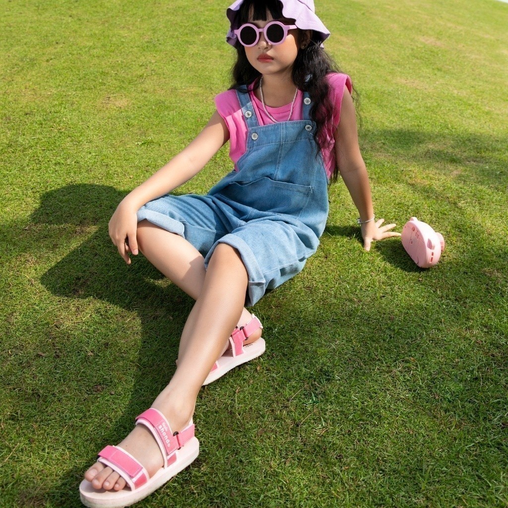 Giày Trẻ Em Shondo Sandals Little Xám Be LIT0101