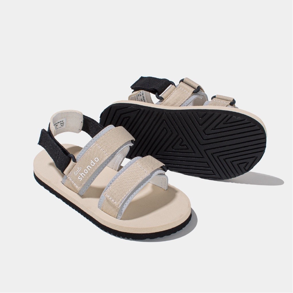 Giày Trẻ Em Shondo Sandals Little Xám Be LIT0101