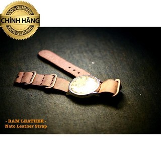 Dây đồng hồ Nato da bò - Nato Leather Strap - Full size - RAM N1 .