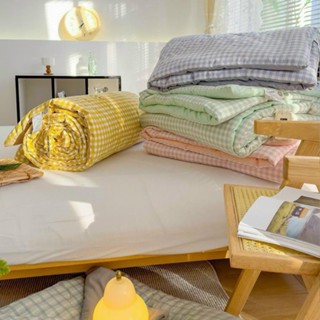 [Hàng Loại 1] Chăn Hè Cotton Đũi Kẻ Hàn Quốc Mềm Mịn Mát Hàng Nhập Khẩu Tem Mác Chính Hãng Kích Thước 2mx2m3