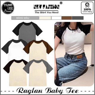 Áo Thun RAGLAN BABY TEE Fit Body Local Brand Cotton 100% 260gsm Unisex (BTRL200L - Chính phẩm) (Yumi Fashion)