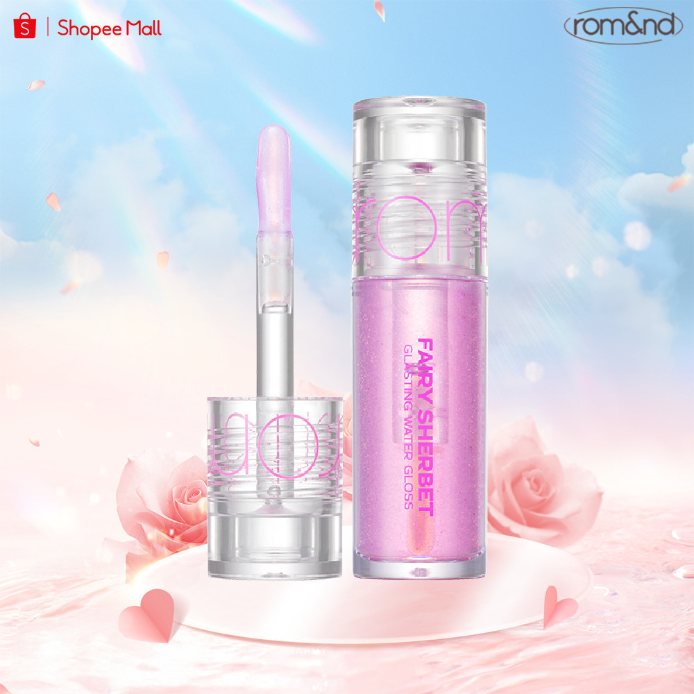 [HB GIFT] [Rom&nd] Son bóng Hàn Quốc Romand Fairy Sherbet Glasting Water Gloss Mini [Hàng tặng không bán]