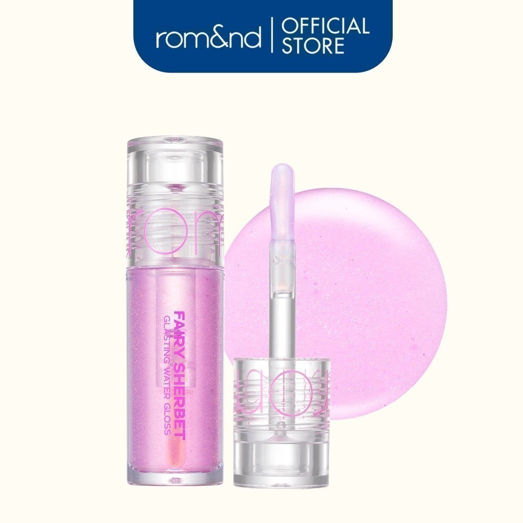 [HB GIFT] [Rom&nd] Son bóng Hàn Quốc Romand Fairy Sherbet Glasting Water Gloss Mini [Hàng tặng không bán]