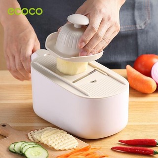 Bộ Thái Rau Củ 6 Lưỡi ECOCO E1909 - Dụng Cụ Gọt Củ Quả Nhà Bếp Đa Năng