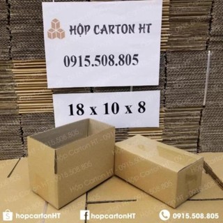 18x10x8 Hộp Carton đóng hàng đựng phụ kiện giá rẻ - Hộp Carton HT SEE EVER Kim Store 2