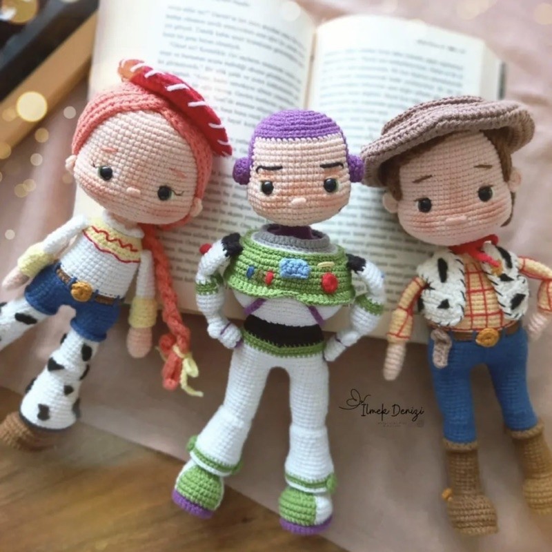 (Ảnh thật) Búp bê Toy Story Buzz Woddy Jessie bằng len |Handmade| Cosycorner