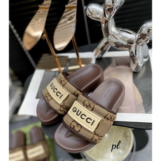 Dép lê GC nâu mới chuẩn sp fullbox -túi giấy bill Size 35-39