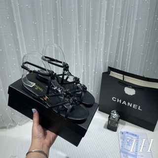 Sandal hoa trà 2 màu sz 35-39 fullbox