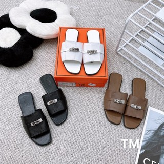 Dép lê khoá Hm da sần Size 35-39 fullbox