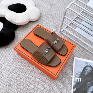 Dép lê khoá Hm da sần Size 35-39 fullbox