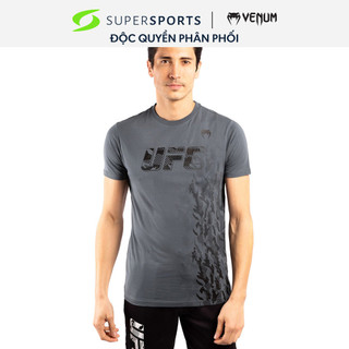 Áo thun thể thao nam venum app official fight week t-shirt - grey - vnmufc-00052-010