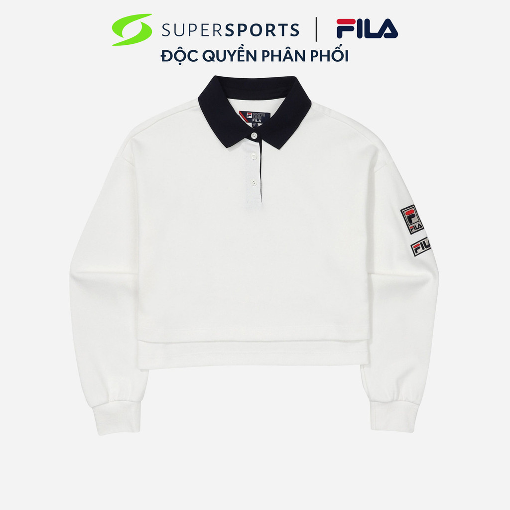 Áo thun tay dài thời trang nữ Fila White Line F Box - FS2TLF1311F-BOW