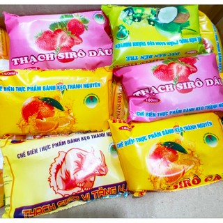Com bo 10 túi thạch siro 4 vị