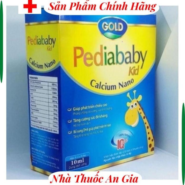 Siro bổ sung canxi Pediababy kid gold Calcium Nano (hộp 20 ống) b