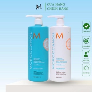 Moroccanoil - cặp dầu gội xả moroccanoil dưỡng ẩm phục hồi tóc - cặp dầu gội xả moroccanoil hydration 1000ml*2