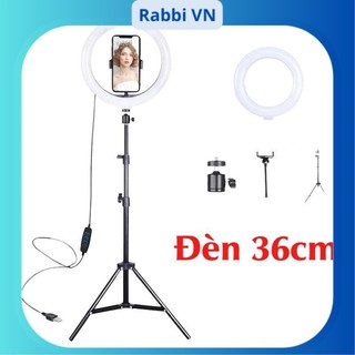 Đèn livestream 36cm đi kèm Chân đỡ đèn bằng sắt dài 2m1 nhập khẩu mới 100% xuất VAT công ty