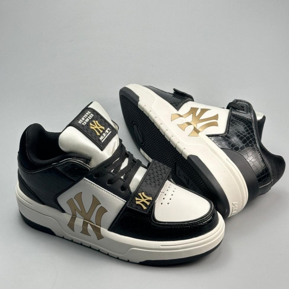 [1113] Giày Thể Thao MLB NY F&F Màu Đen Basic Dễ phối đồ, Giày Sneaker MLB Màu Đen Nam Nữ