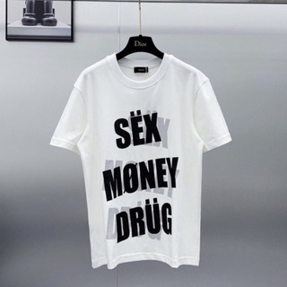 Áo Phông Nam Nữ Premium In Nổi Chữ Sex Money Drug - Chất Liệu Cotton Co Dãn 4 Chiều Cực Hot [ áo tri ân khách hàng ]